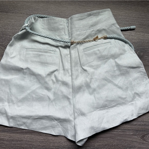 Zimmermann high waisted natural set shirt + shorts - Picture 6 of 10